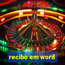 recibo em word